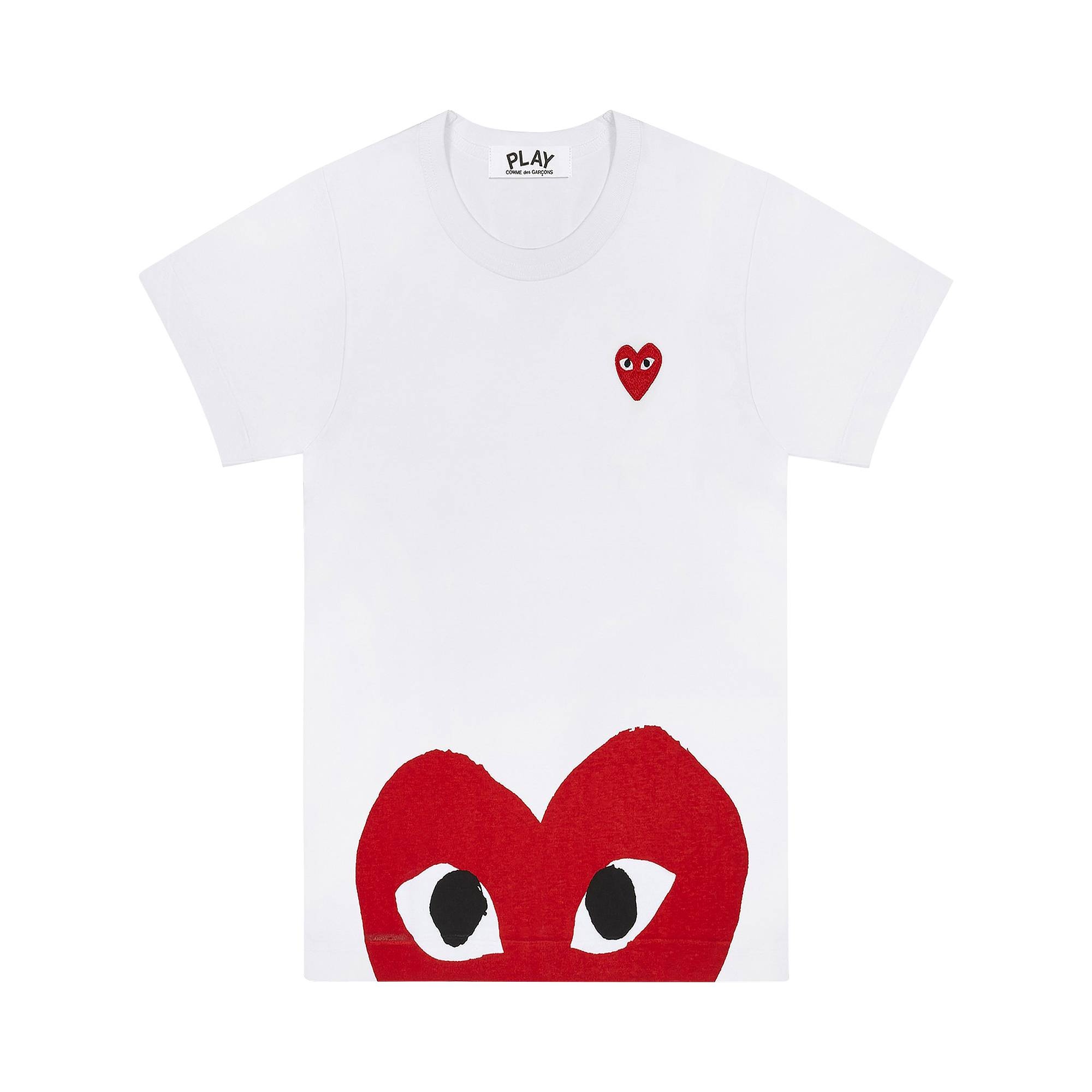 Comme des Garçons PLAY Bottom Heart Eye T-Shirt 'White/Red' - 1