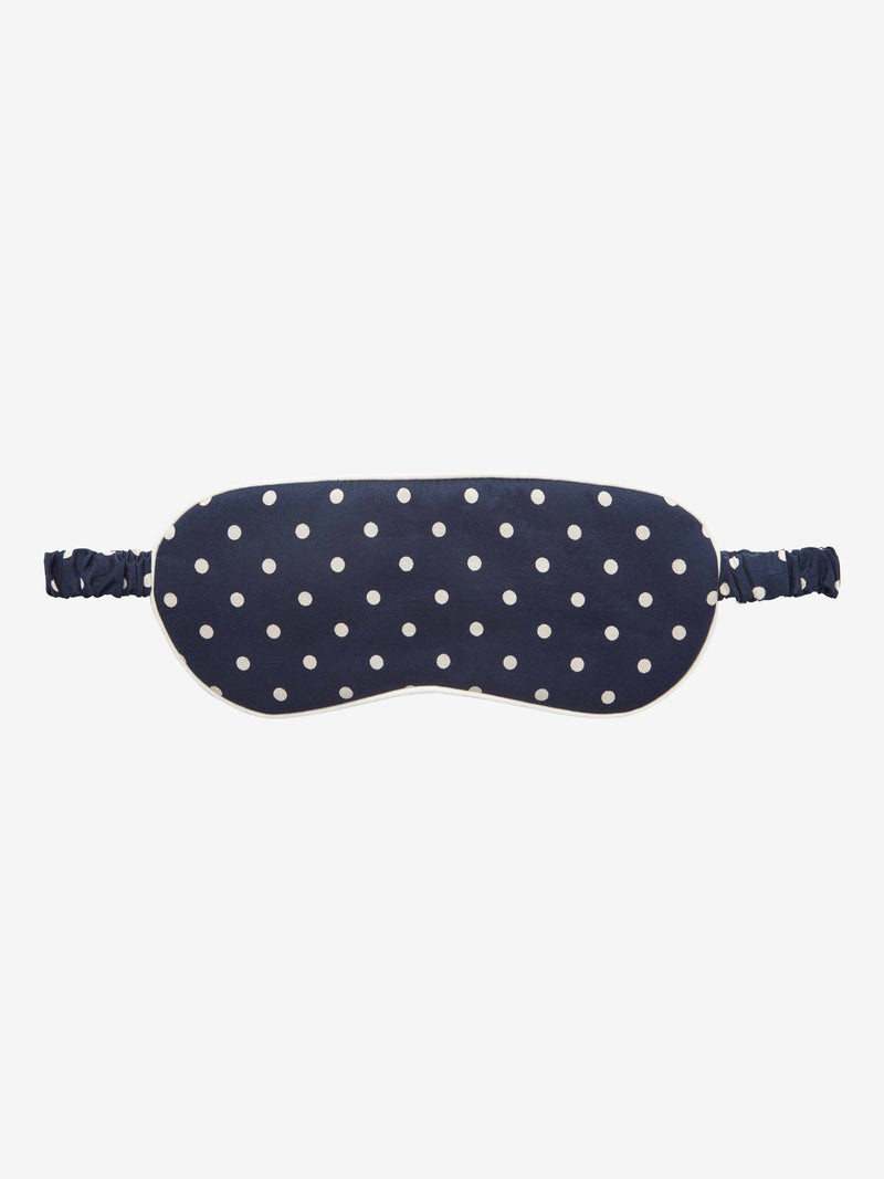 Eye Mask Plaza 60 Cotton Batiste Navy 1