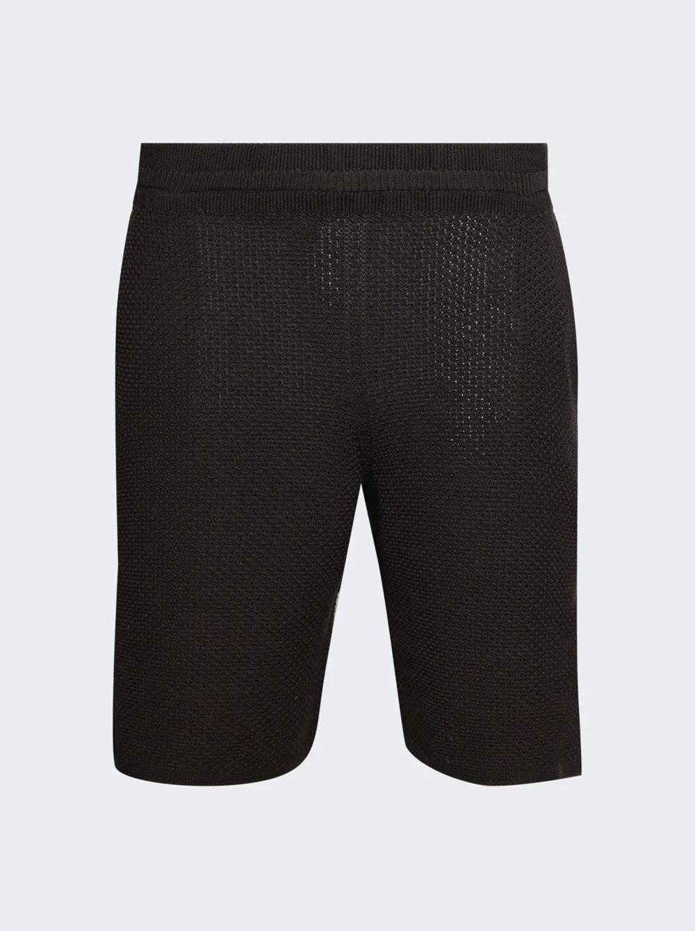 Rustic Knit Shorts Brown - 1