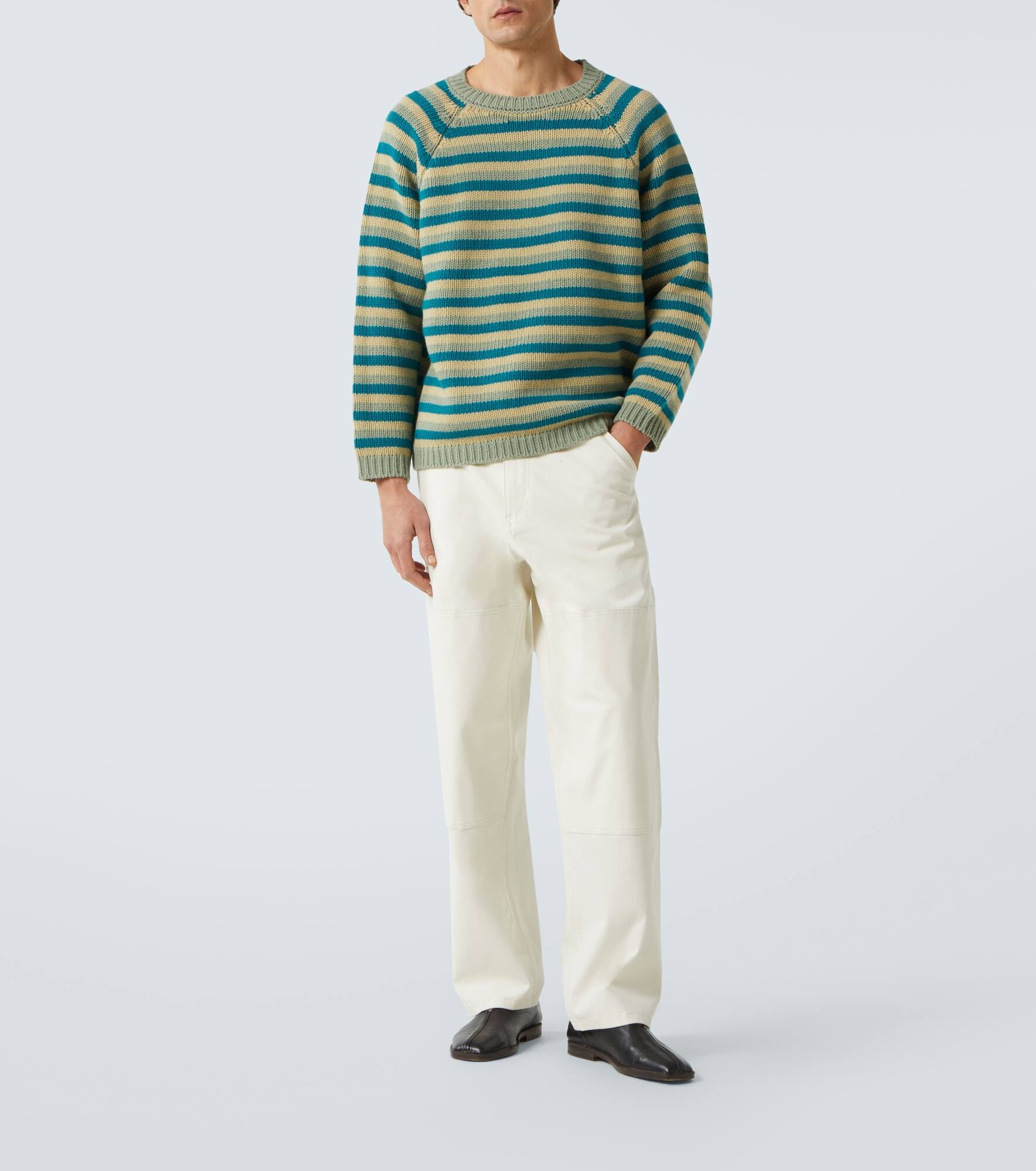 Mossy Glen striped wool sweater - 2