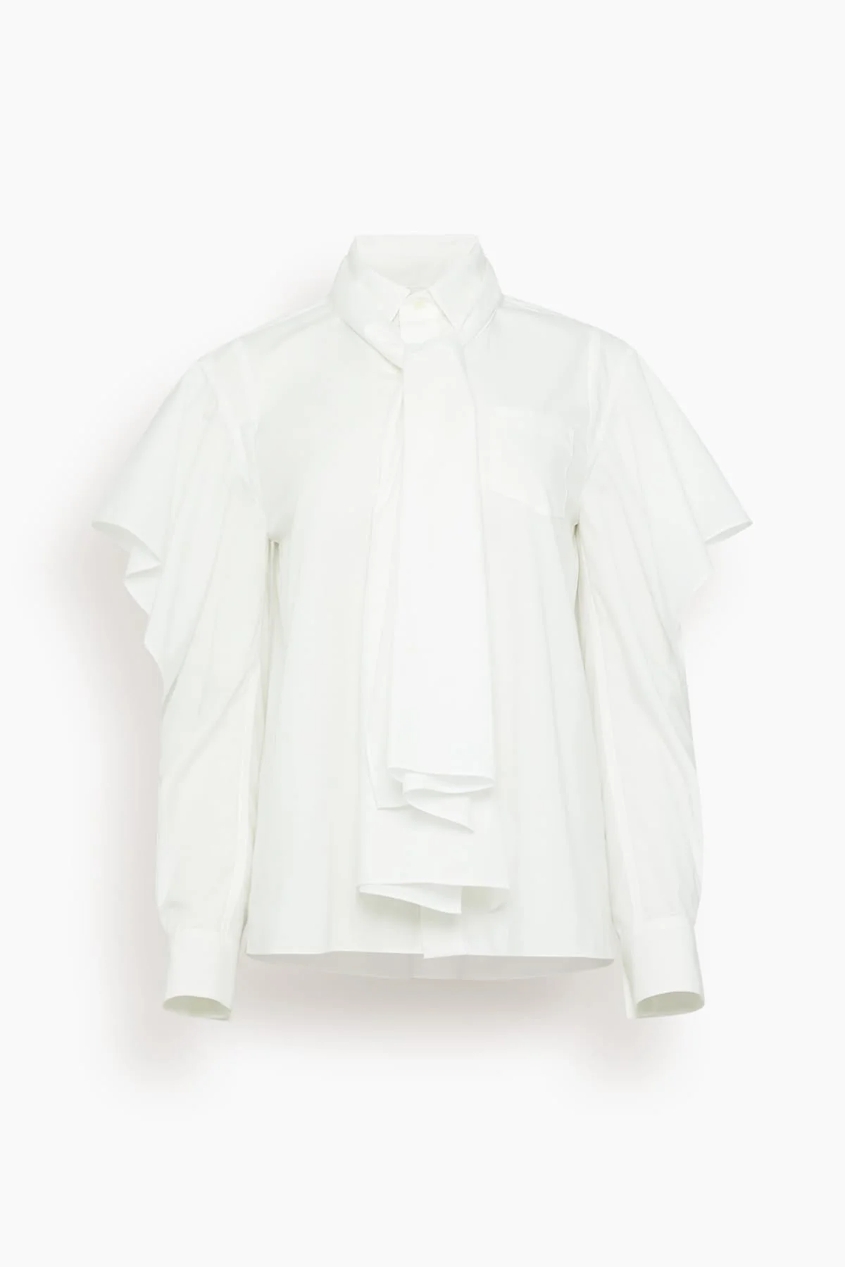 Poplin Shirt in Off White - 1