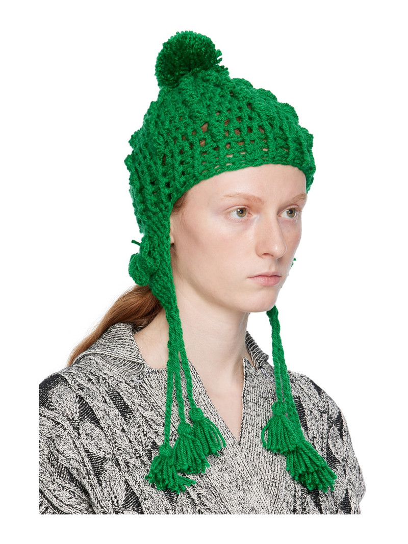 ANNA SUI Green Butterfly Beanie outlook