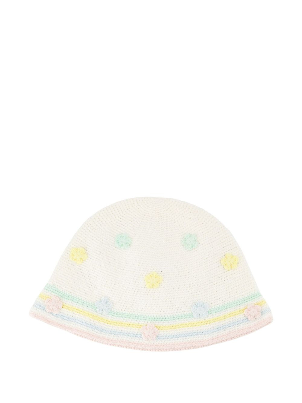 embellished crochet hat - 2
