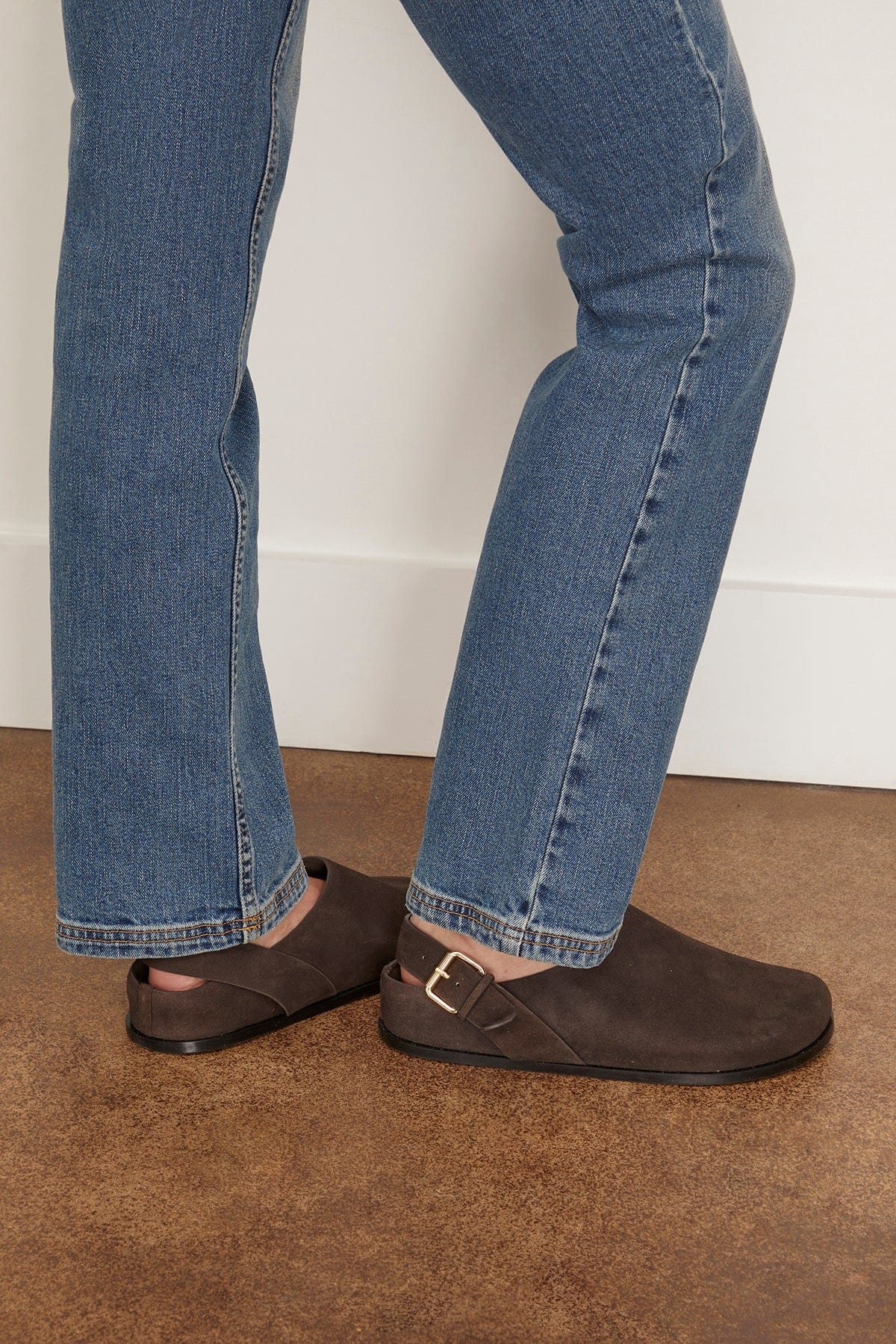 Louis Clog in Caribou Suede - 2