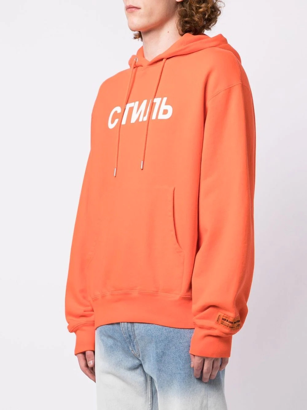 logo-print hoodie - 3