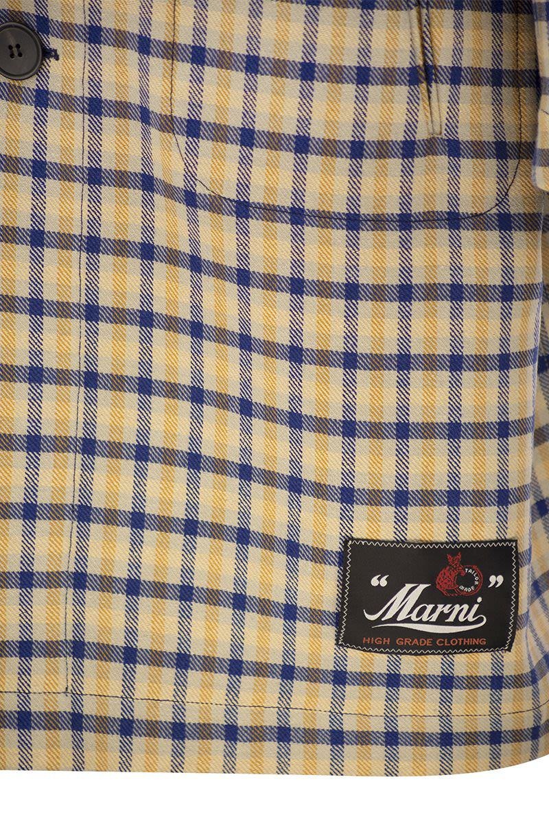 【送料&関税込】Marni Reversible Wool Coat With Check Patter Marni Reversible Wool Coat With Check Pattern | italist