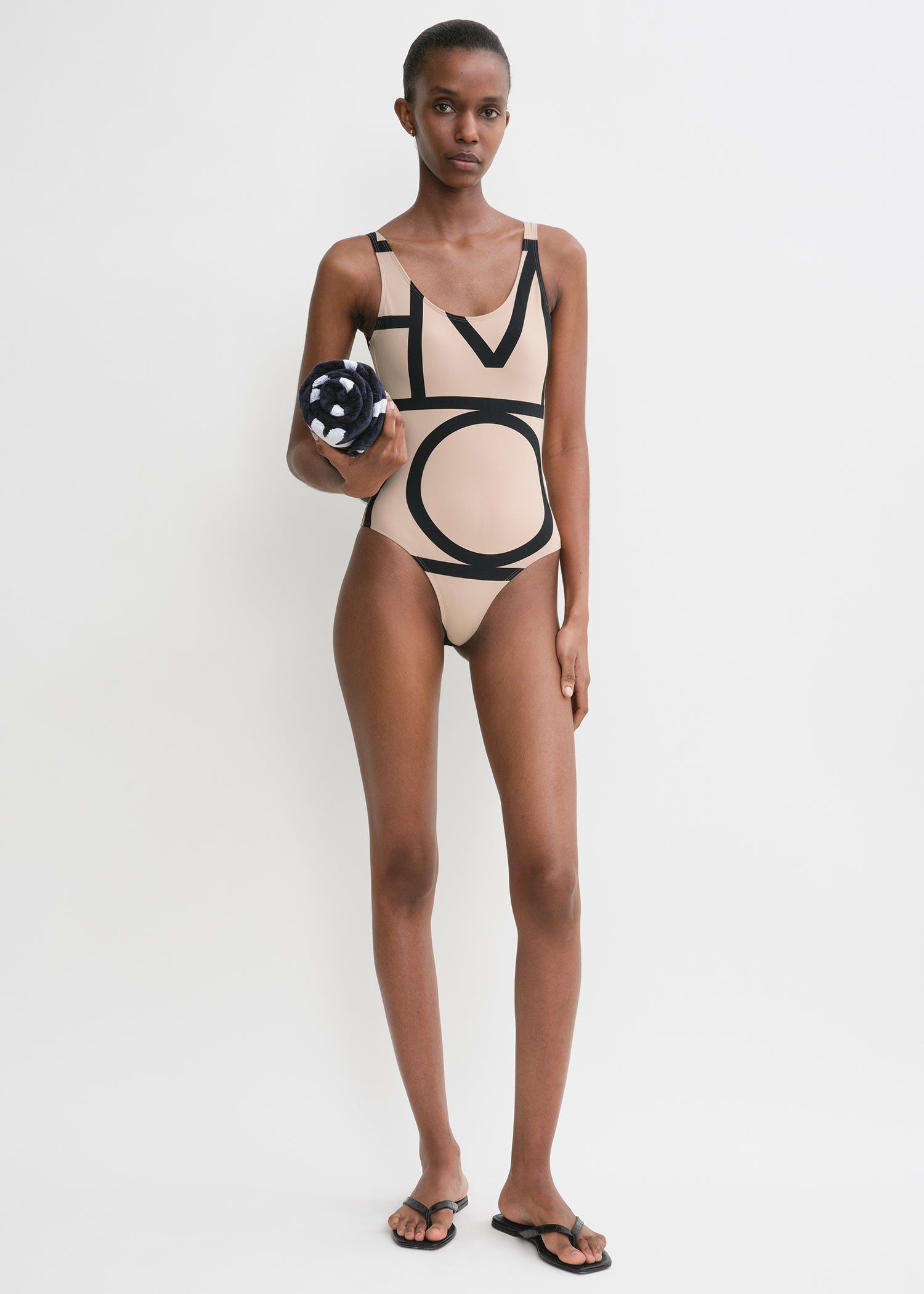 Monogram swimsuit beige - 2