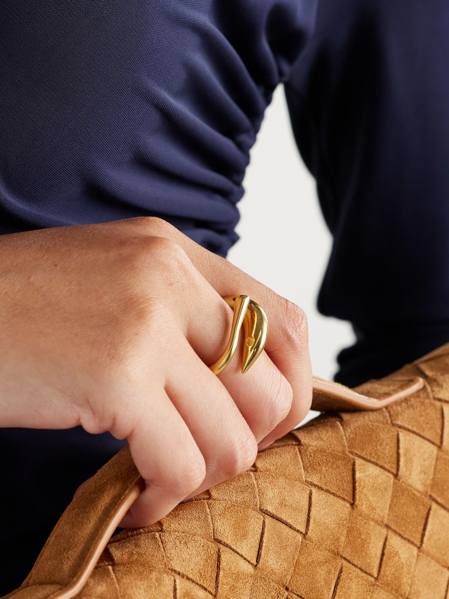 Sardine gold-plated ring Gold - 2