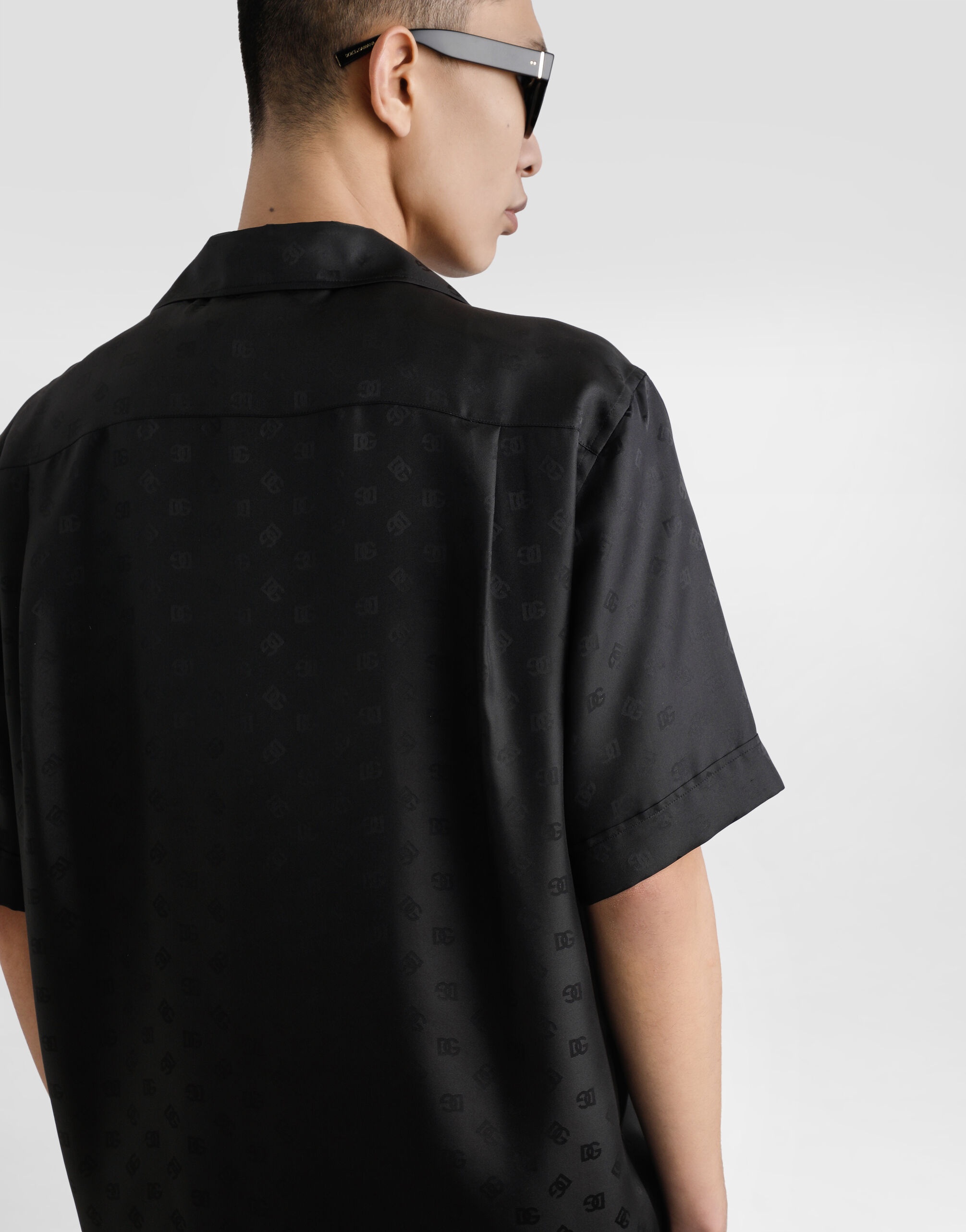 DG logo jacquard hawaii shirt - 3