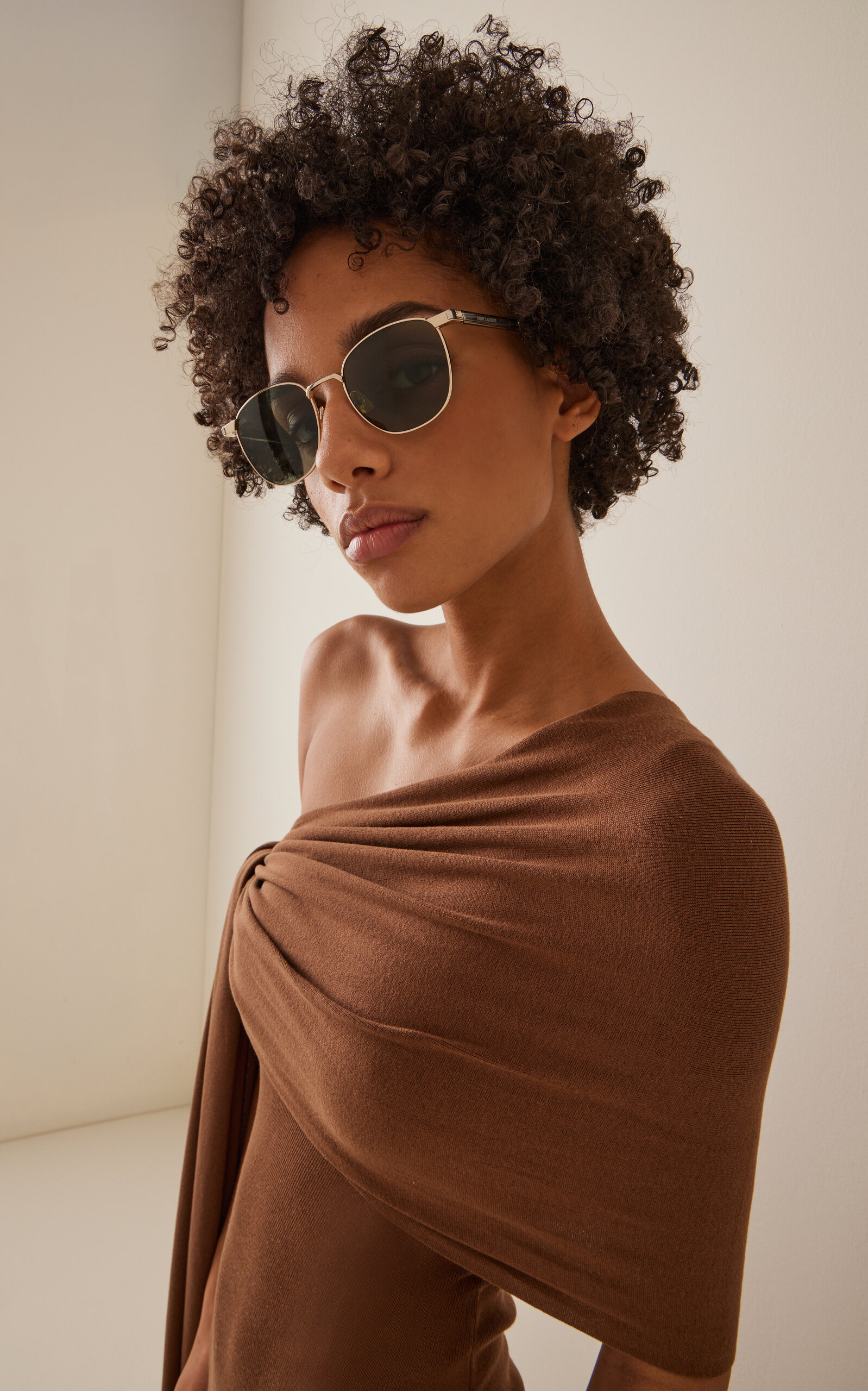 Round-Frame Metal Sunglasses green - 2