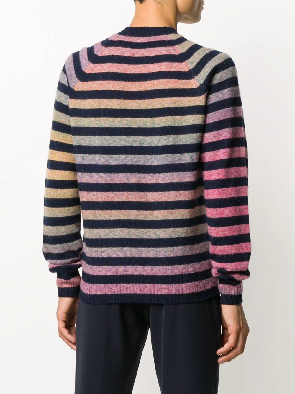 striped knit jumper - 4