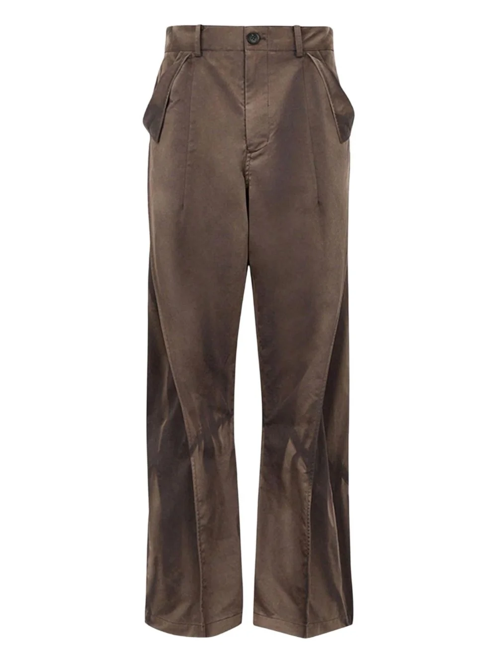 Sun-bleached flap-detailed trousers - 1