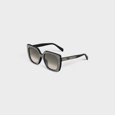 CELINE Square S218 sunglasses in Acetate with Crystals outlook