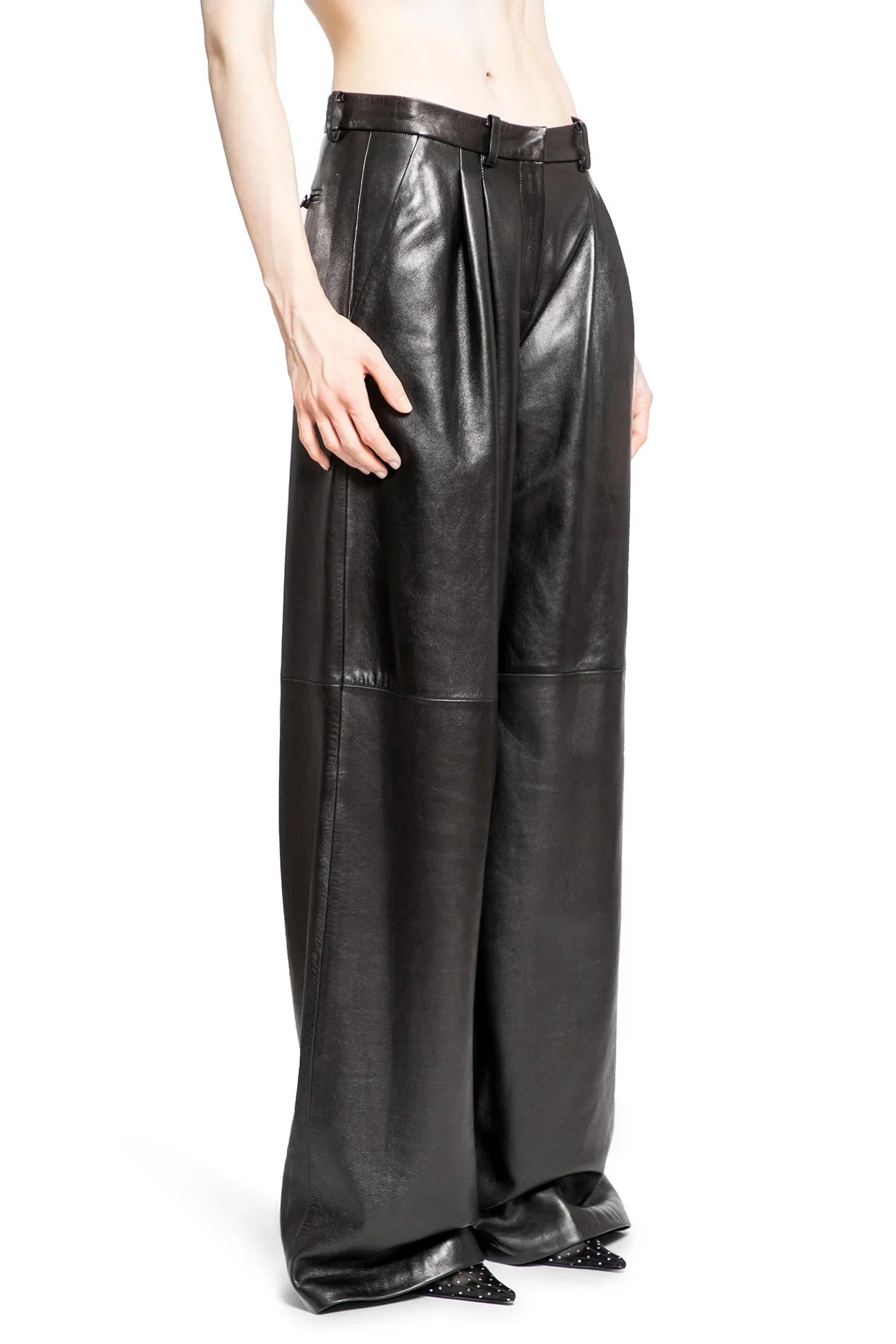 Wide-Leg-Tailored-Leather-Pants - 2