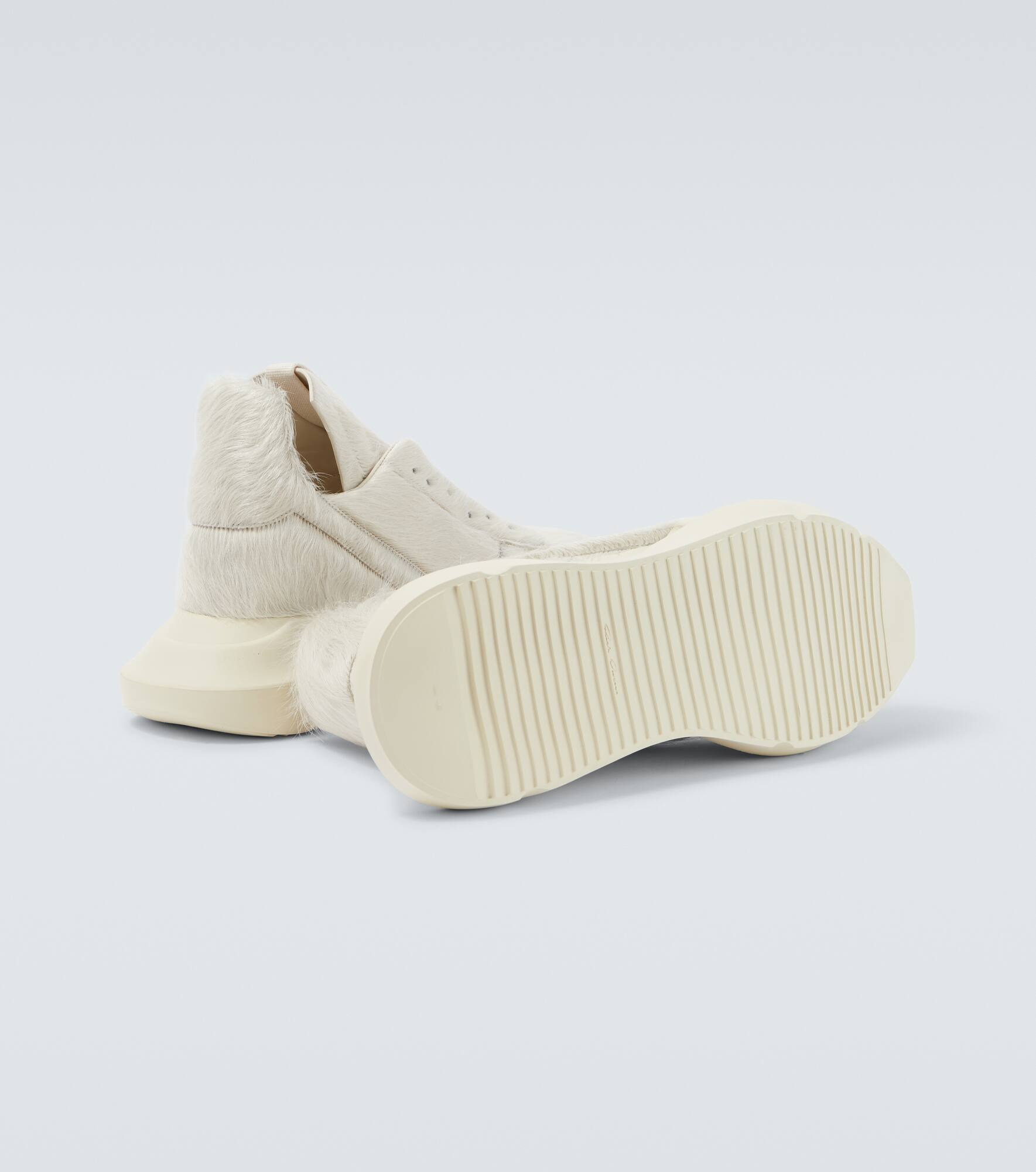 Calf hair sneakers - 7