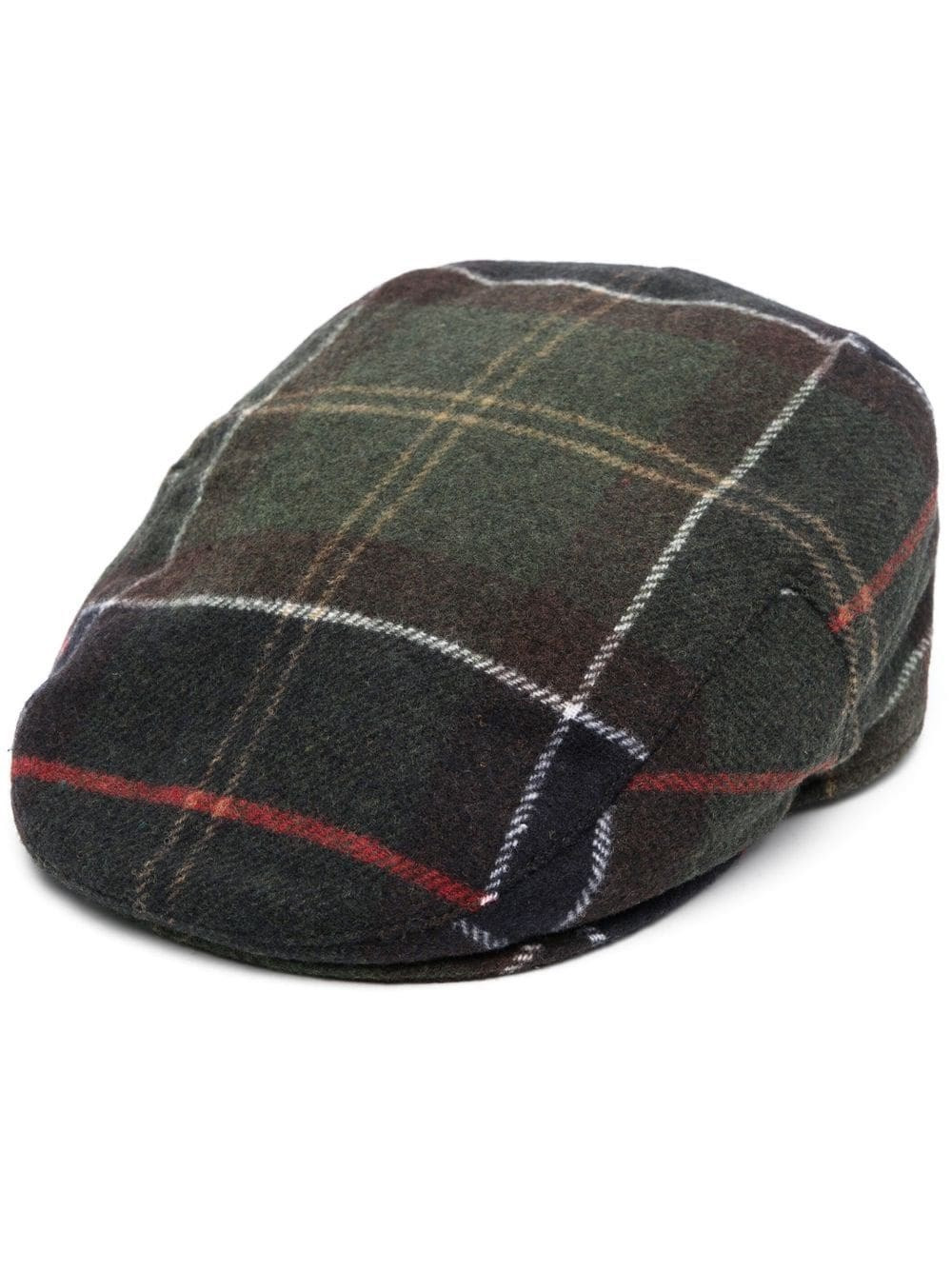 Tartan wax flat hat - 1