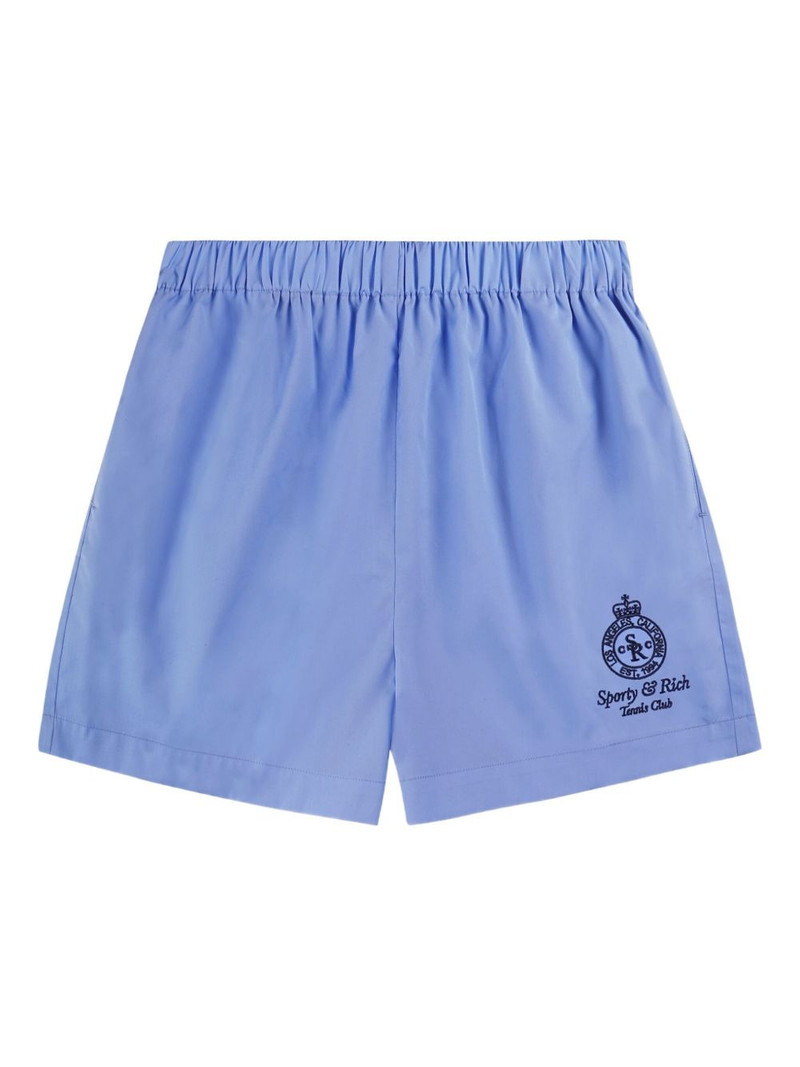 Crown Tennis embroidered-logo shorts 1