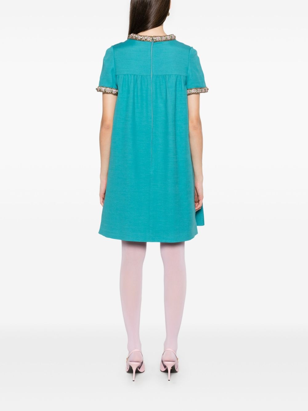 crystal-embellished dress - 4