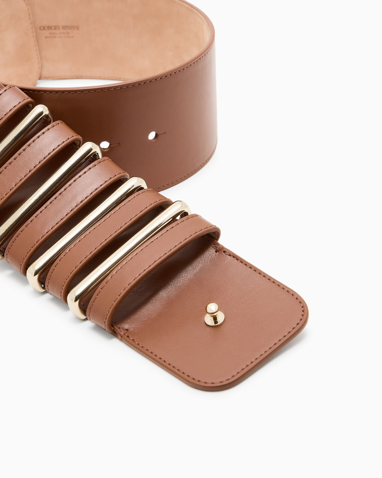 SMOOTH CALFSKIN WIDE BELT - 2