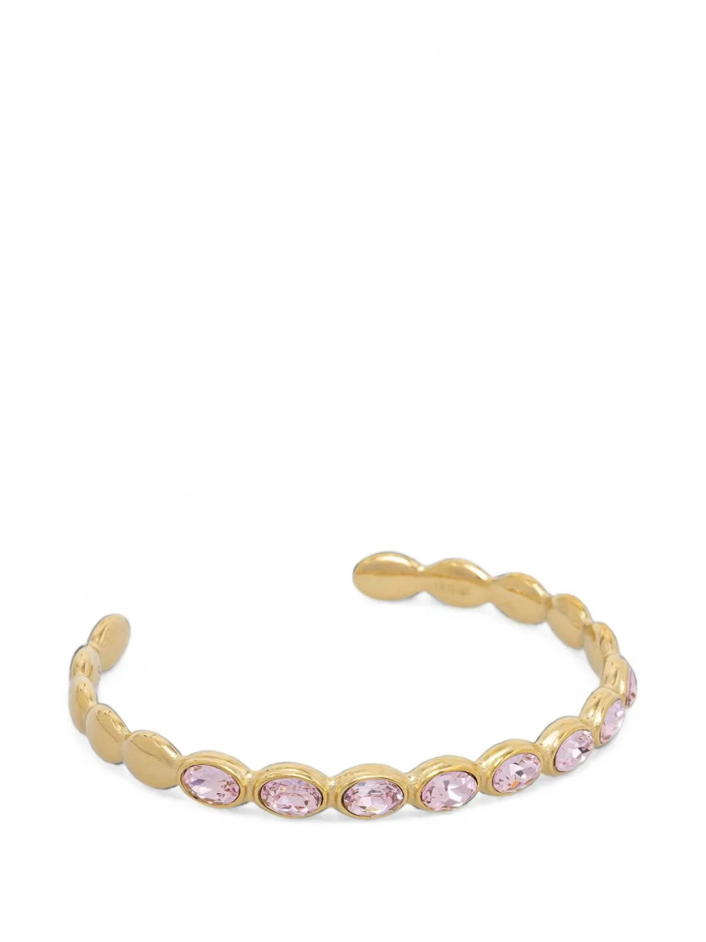 Divina crystal-embellished open-cuff bracelet - 1
