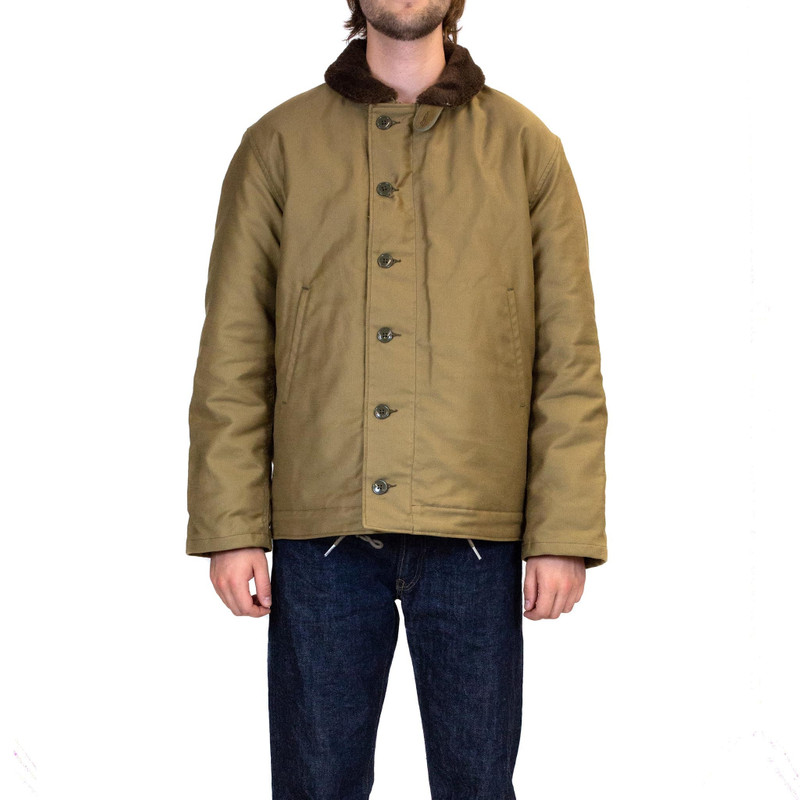 The Real McCoys MJ13111 N-1 Deck Jacket Khaki outlook