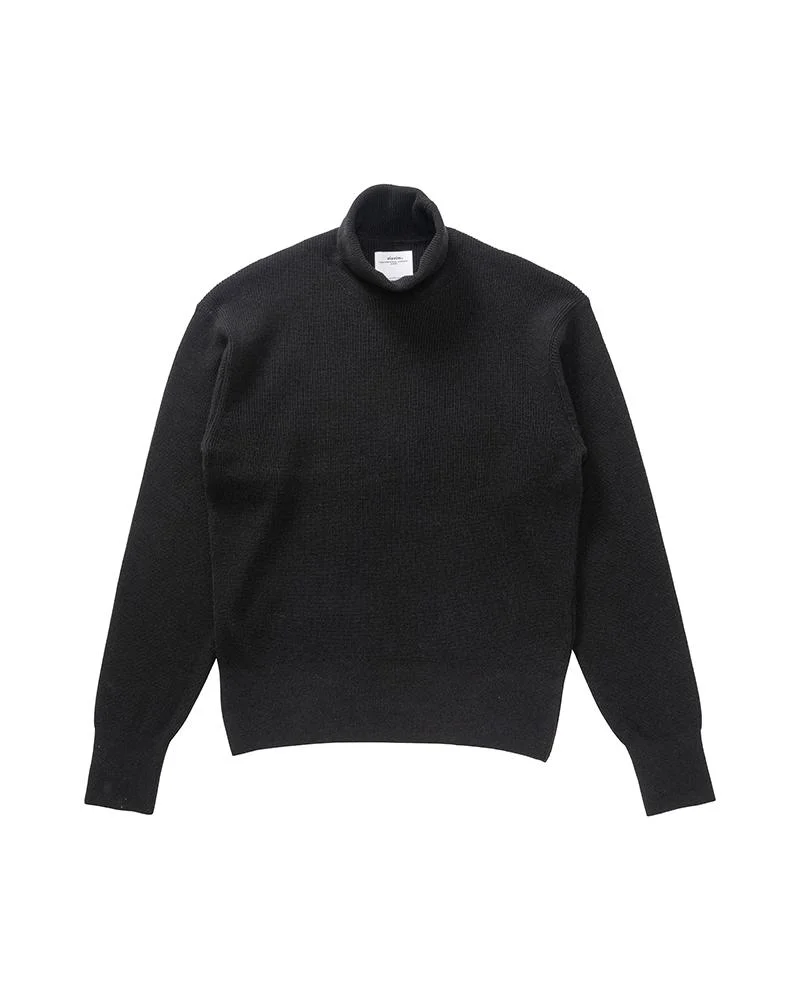 TURTLENECK KNIT (CASHMERE) BLACK - 1