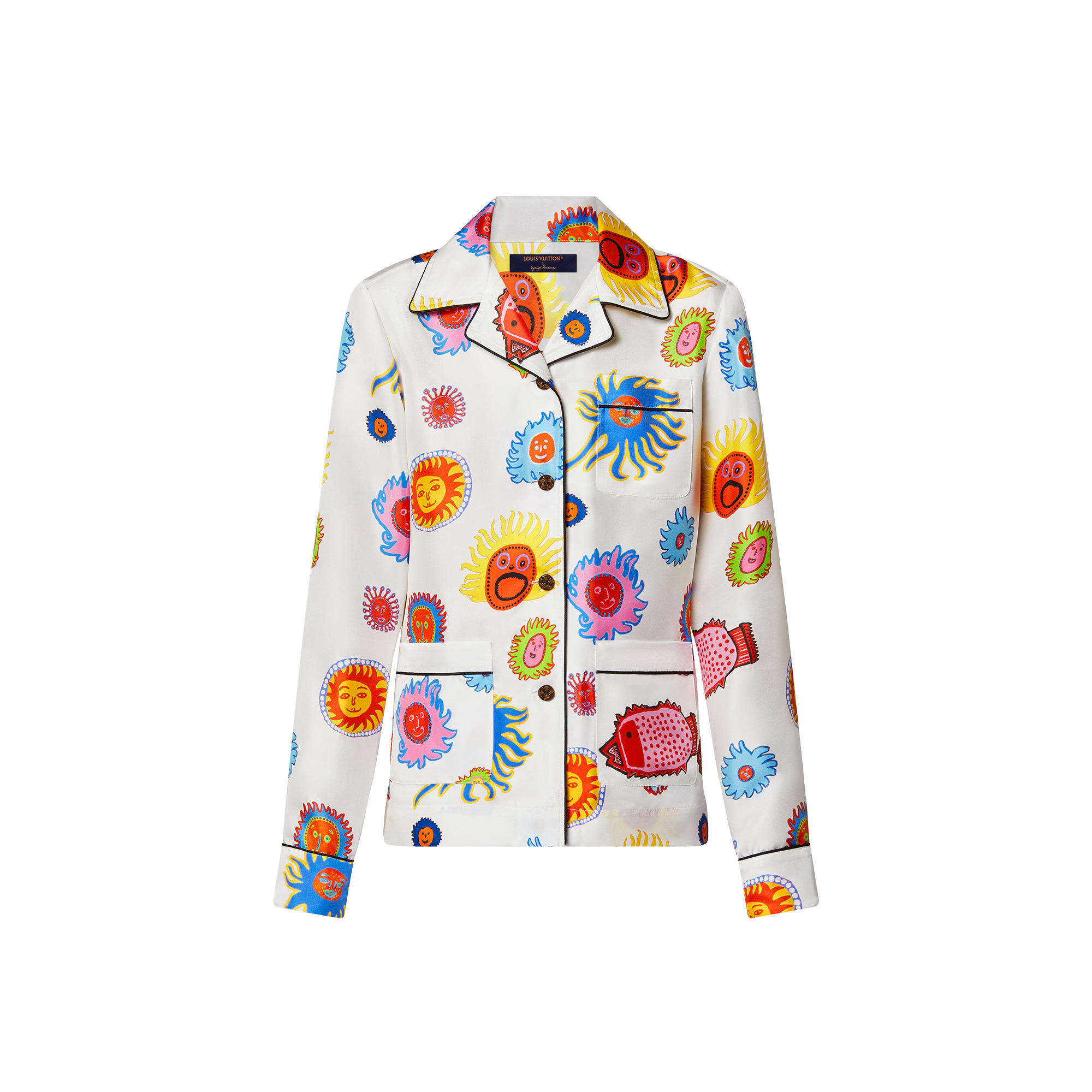 LV x YK Faces Pajama Shirt - 1