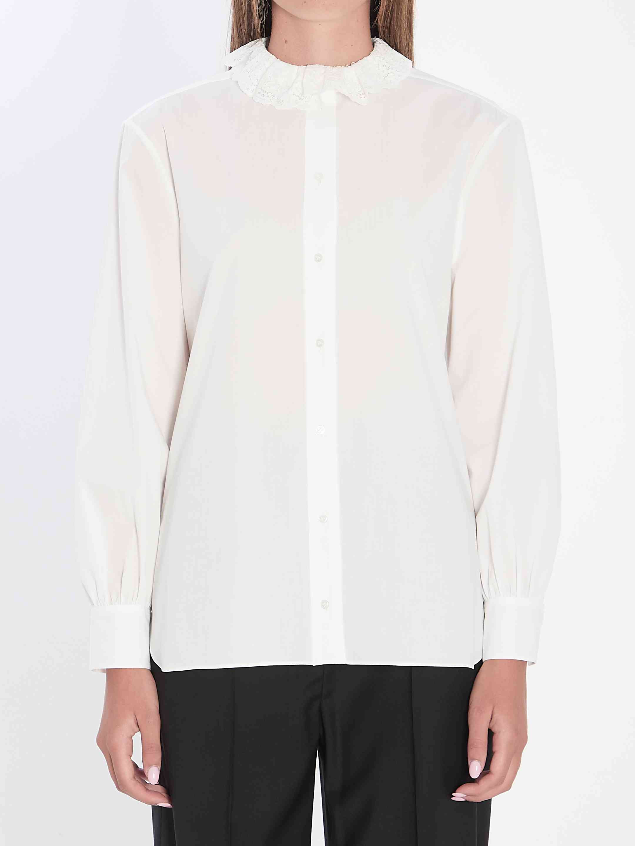 Saint Laurent Women Shirt In Cotton Poplin - 1