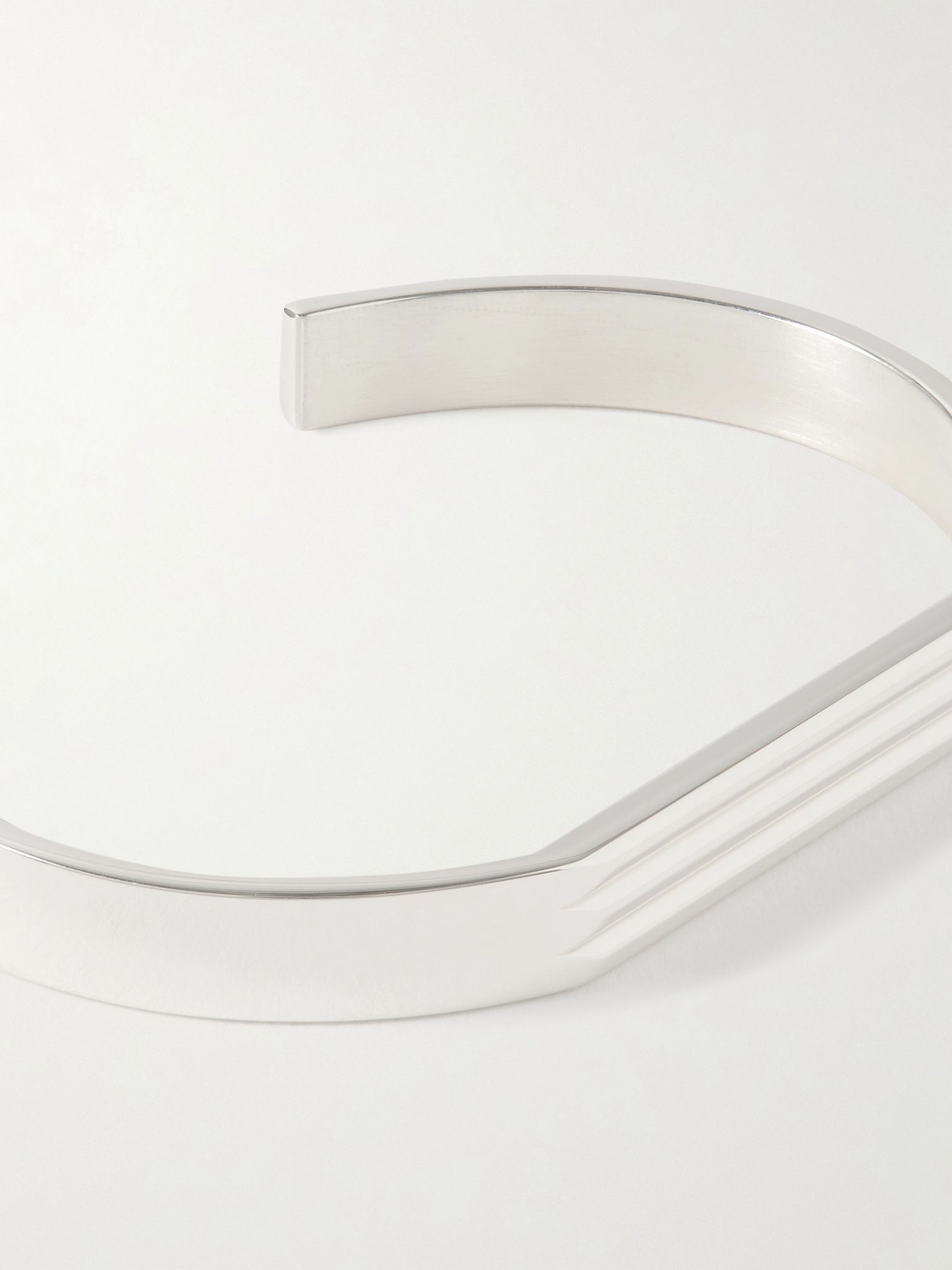 Godron 21g Recycled Sterling Silver Cuff Silver - 4