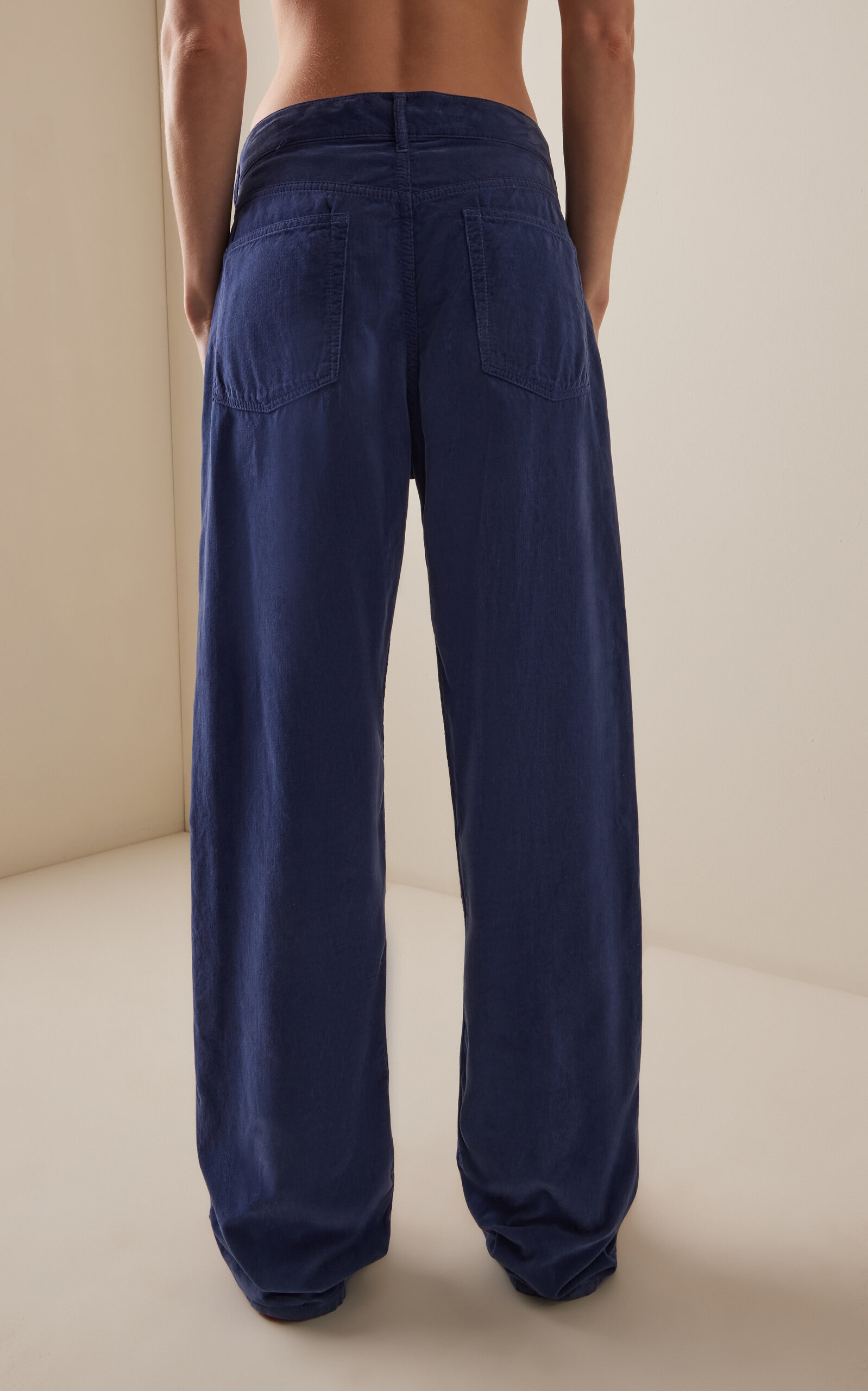 Tarley Cotton Straight-Leg Pants blue - 4