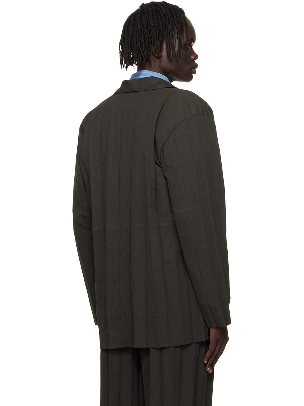 Brown Edge Ensemble Blazer - 3