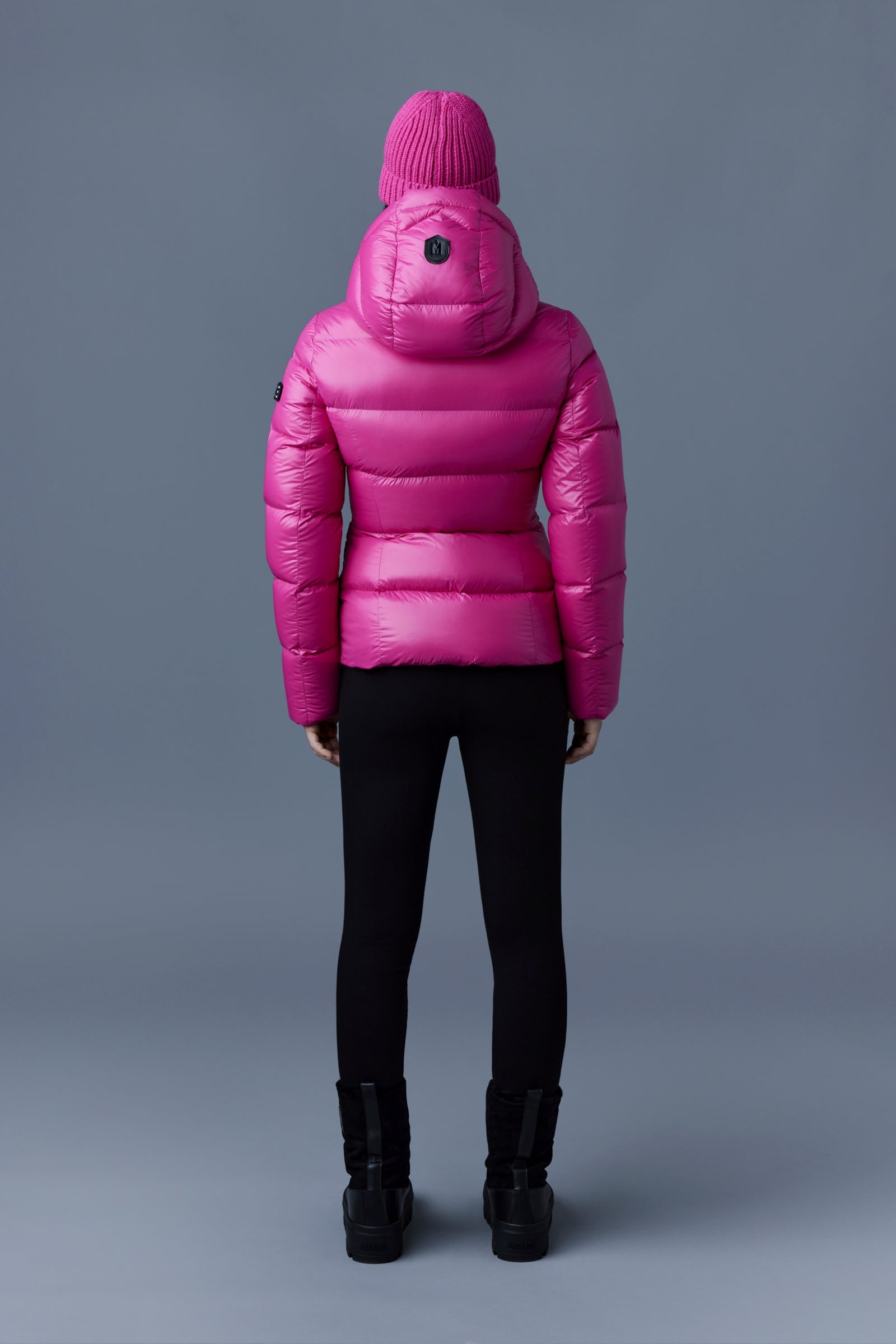 MADALYN lustrous light down jacket with hood for ladies - 4