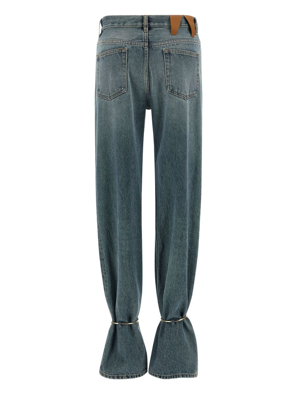 Marion hoop-detail cotton jeans - 2