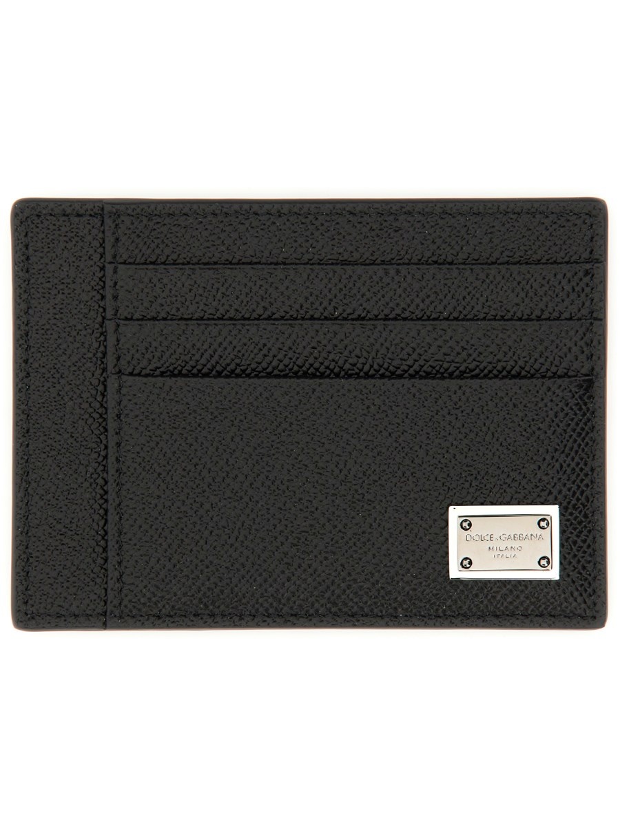 DAUPHINE PRINT LEATHER CARD CASE - 1