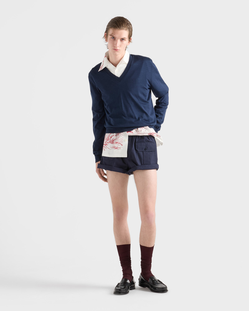 Prada Printed cotton bowling shirt outlook