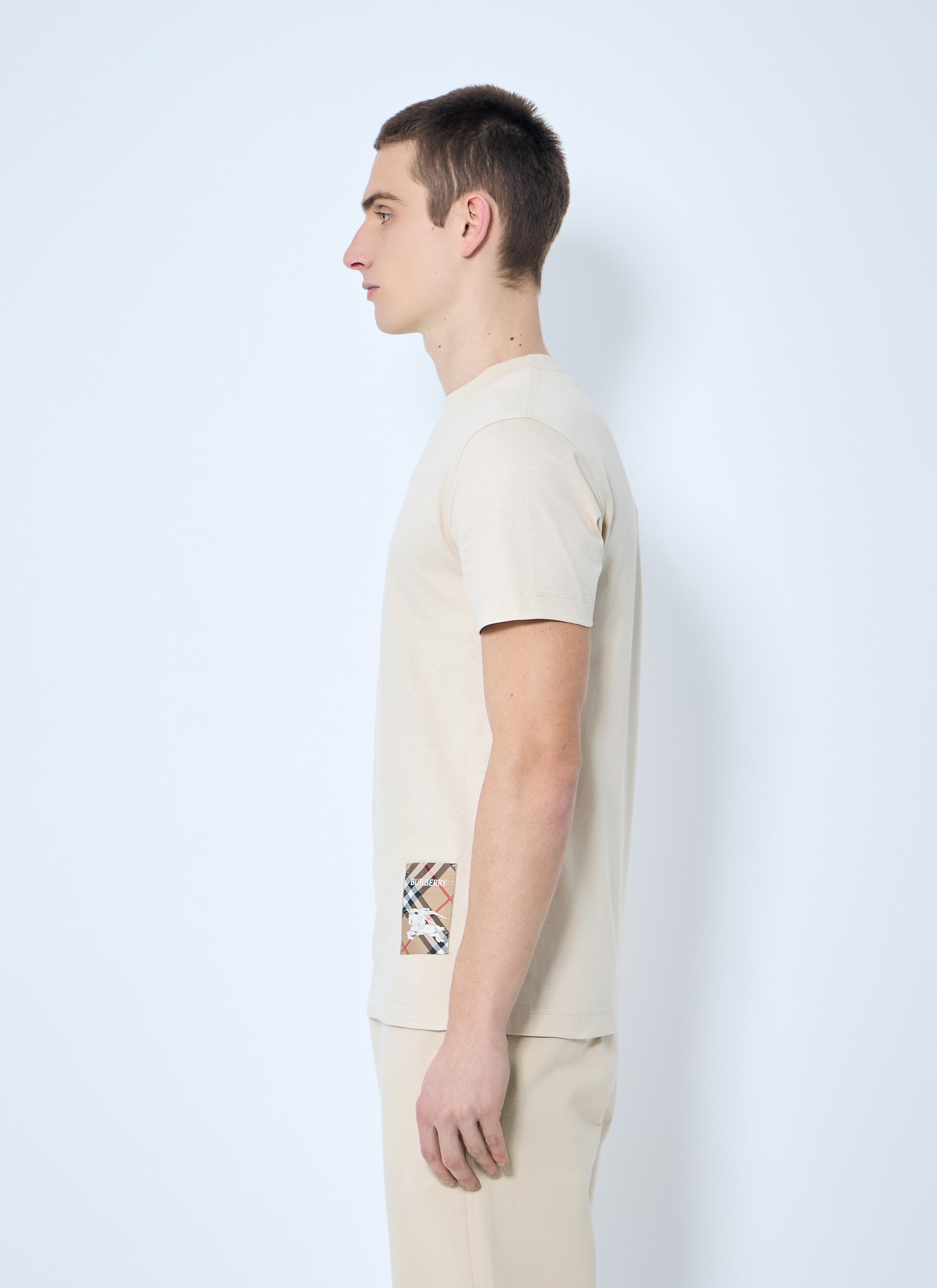 Burberry Men Logo Patch T-Shirt - 3