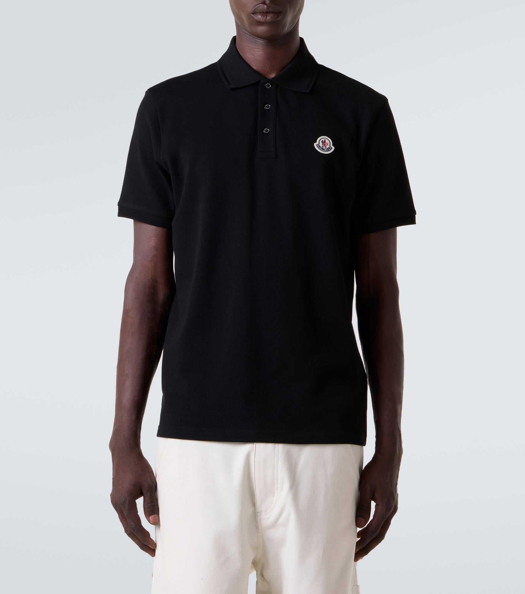 Logo cotton piqué polo shirt - 3