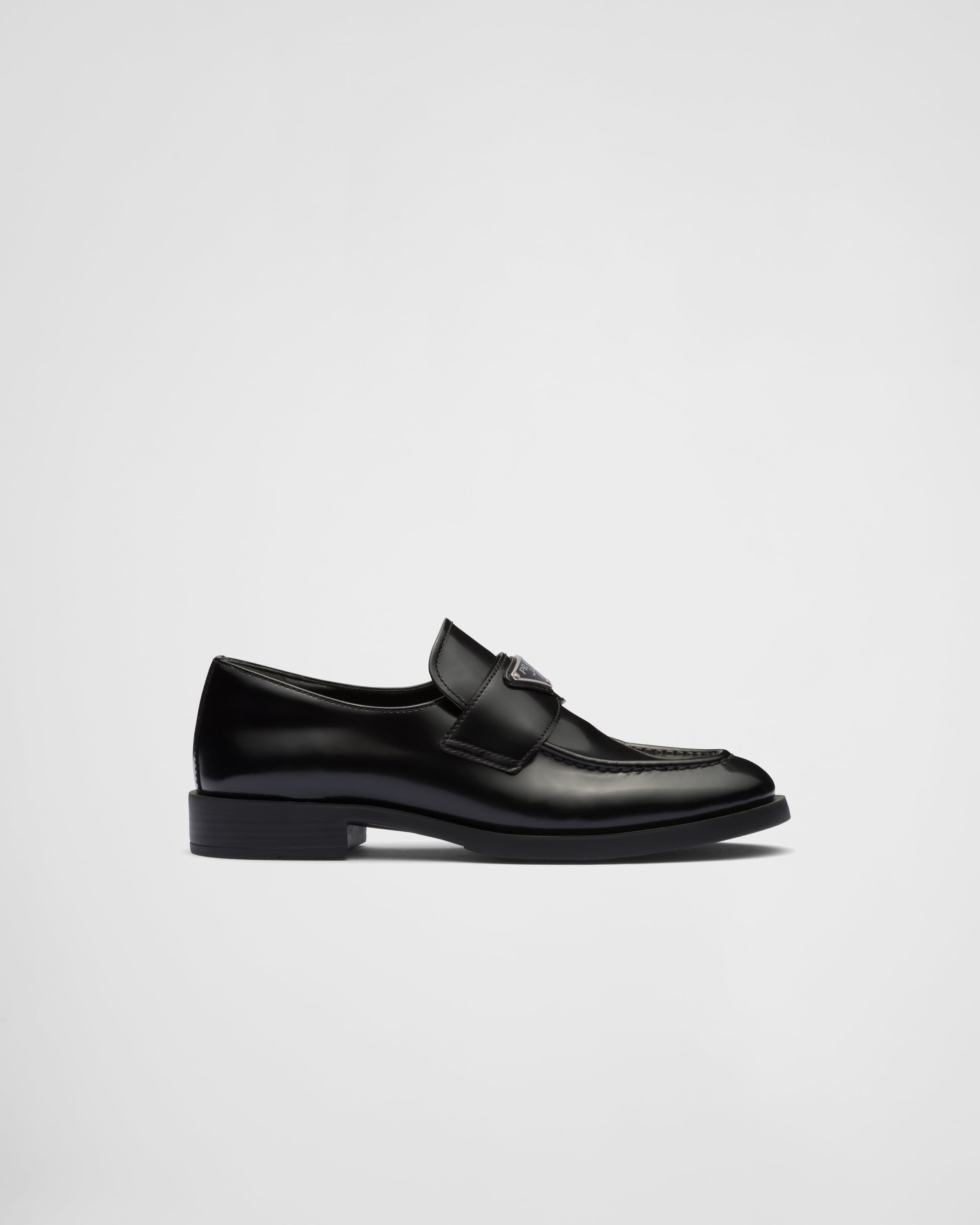 Brushed leather loafers - 2