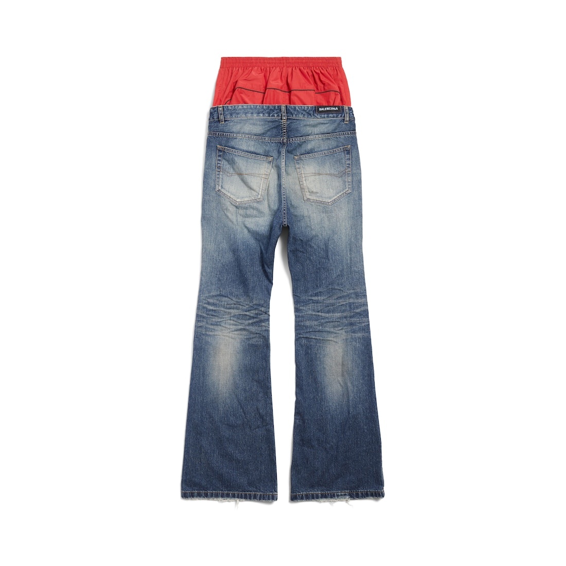 Men's Layered Jeans in Black - 6
