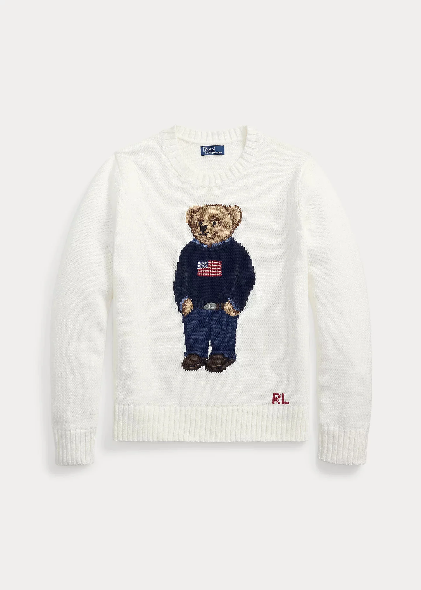 Polo Bear Cotton-Linen Sweater - 1
