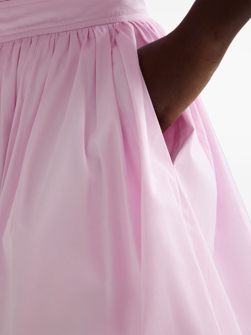 Bubble poplin mini skirt - 4
