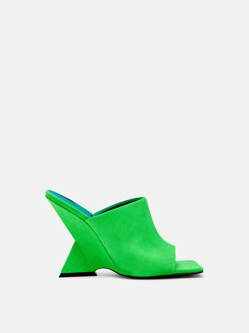 ''CHEOPE'' FLUO GREEN MULE 1