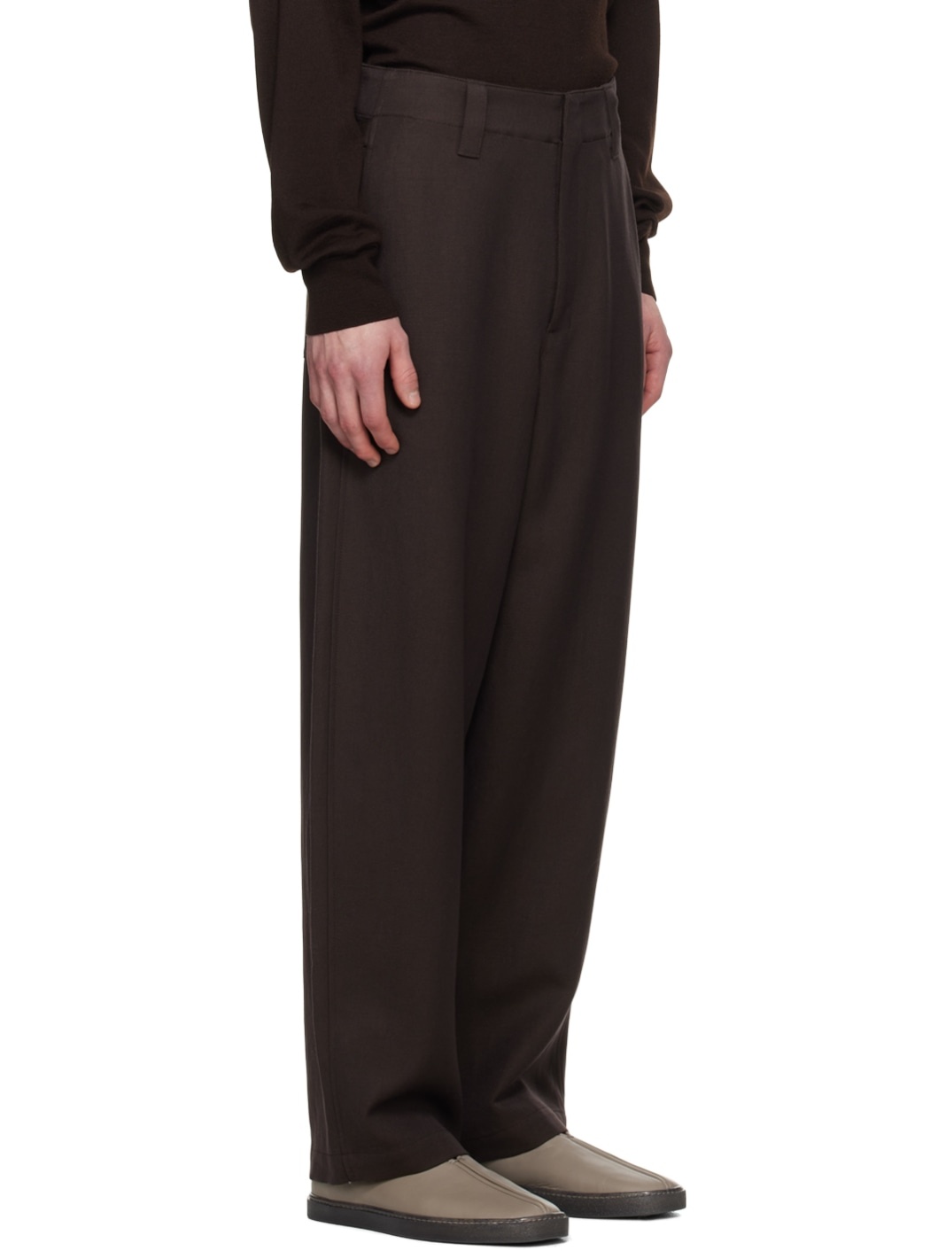 Brown Maxi Trousers - 2