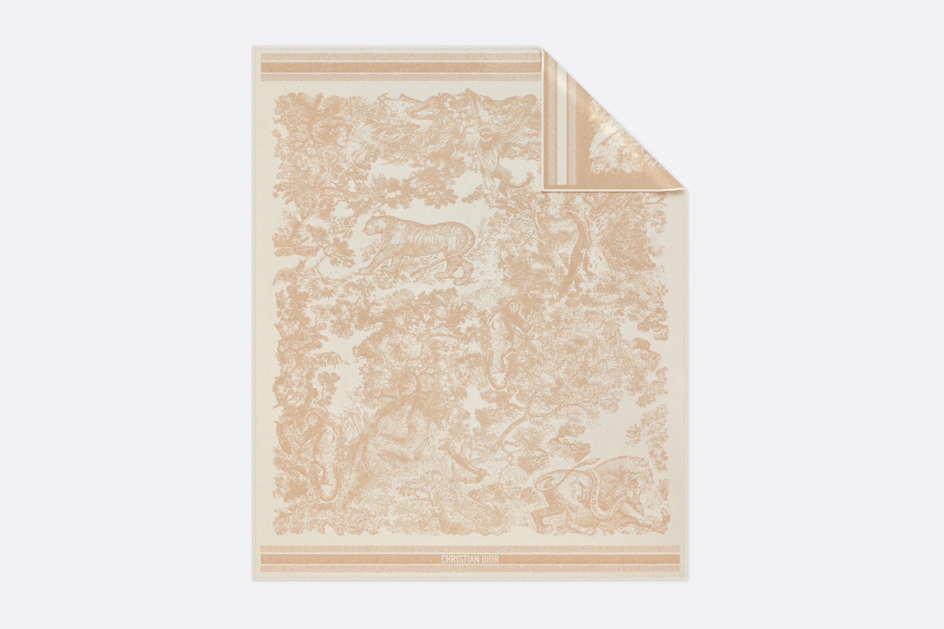 Dior Or Toile de Jouy Sauvage Blanket - 1