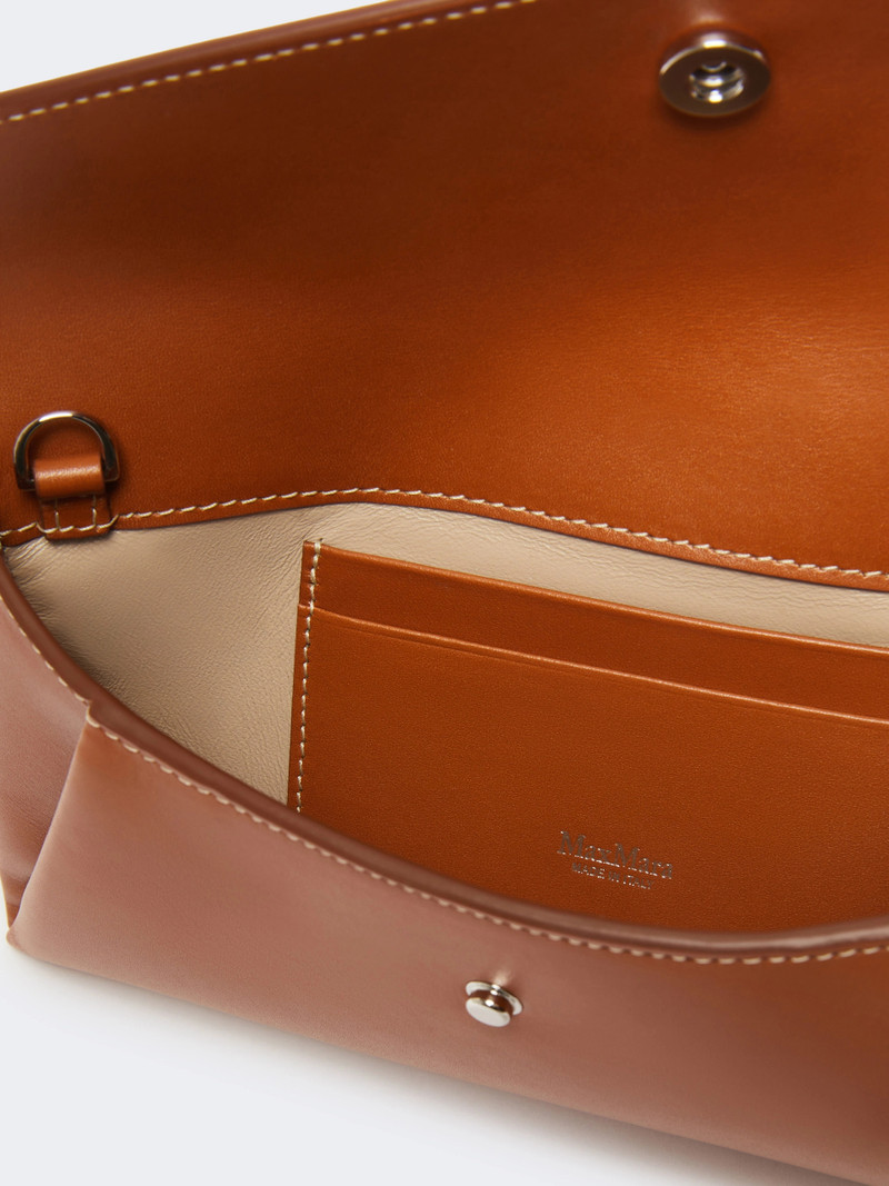 WALLETCHAIN Leather envelope wallet - RUST 3