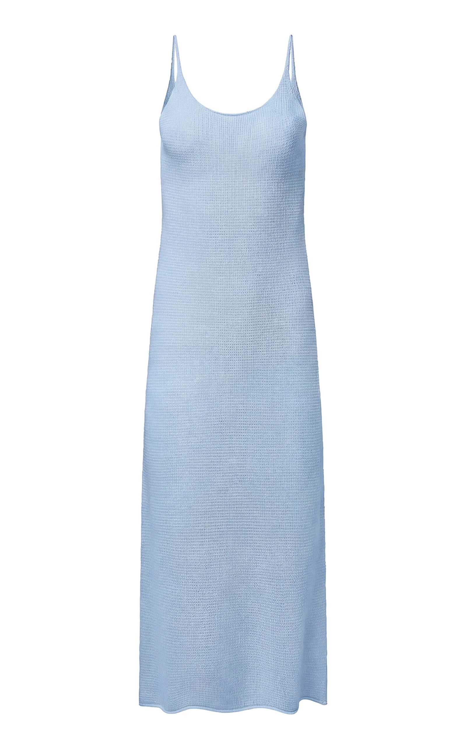 onia Textured Linen Sweater Scoop Maxi Dress blue - 749831 | REVERSIBLE