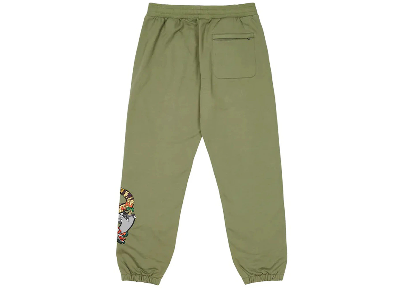 Palace Dragon Sweatpants Olive - 3