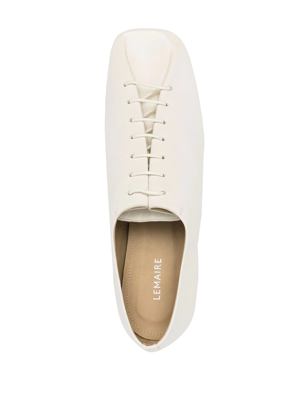 heeled leather derby shoes - 4