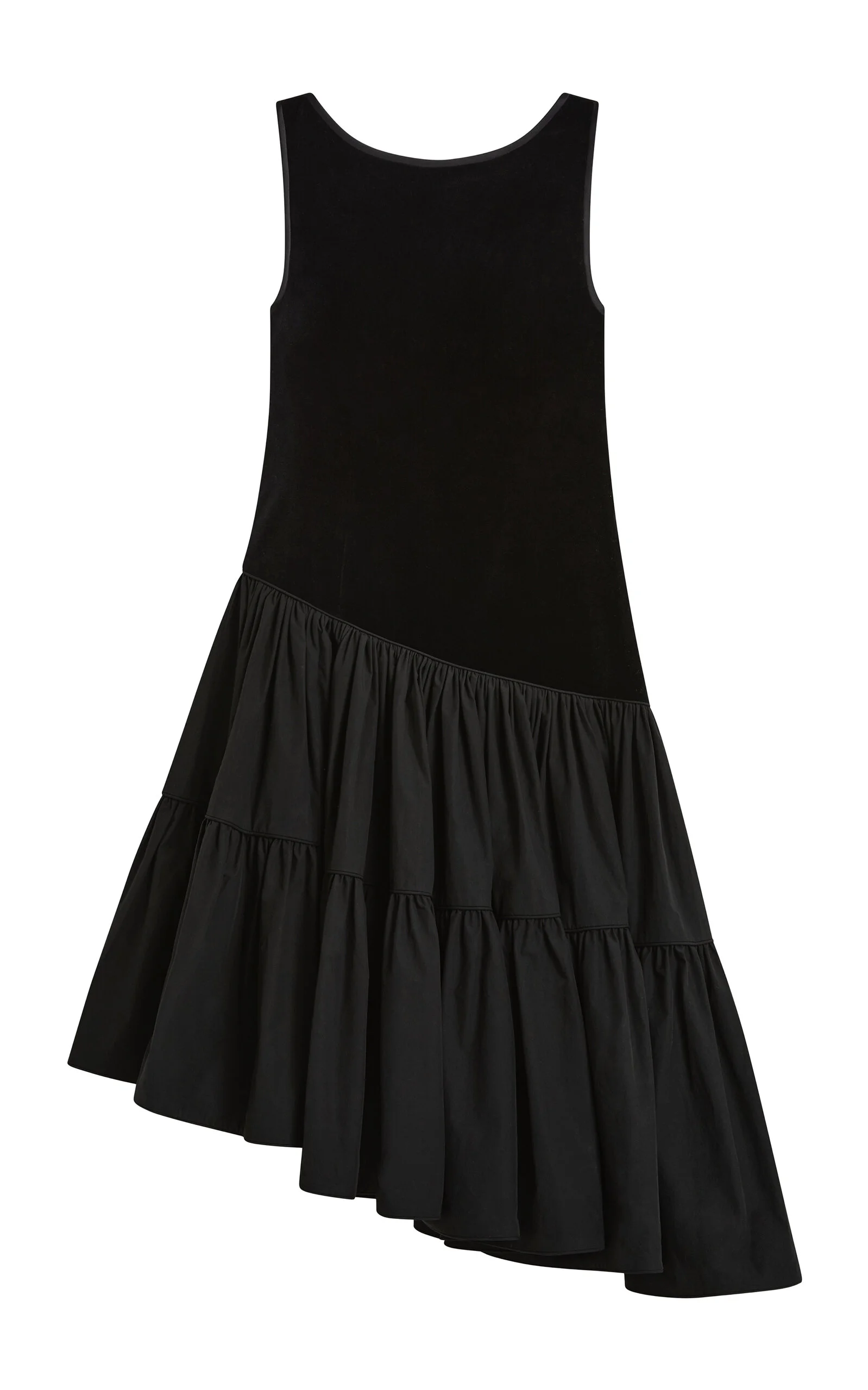 Dean Drop-Waist Velvet Midi Dress - 1