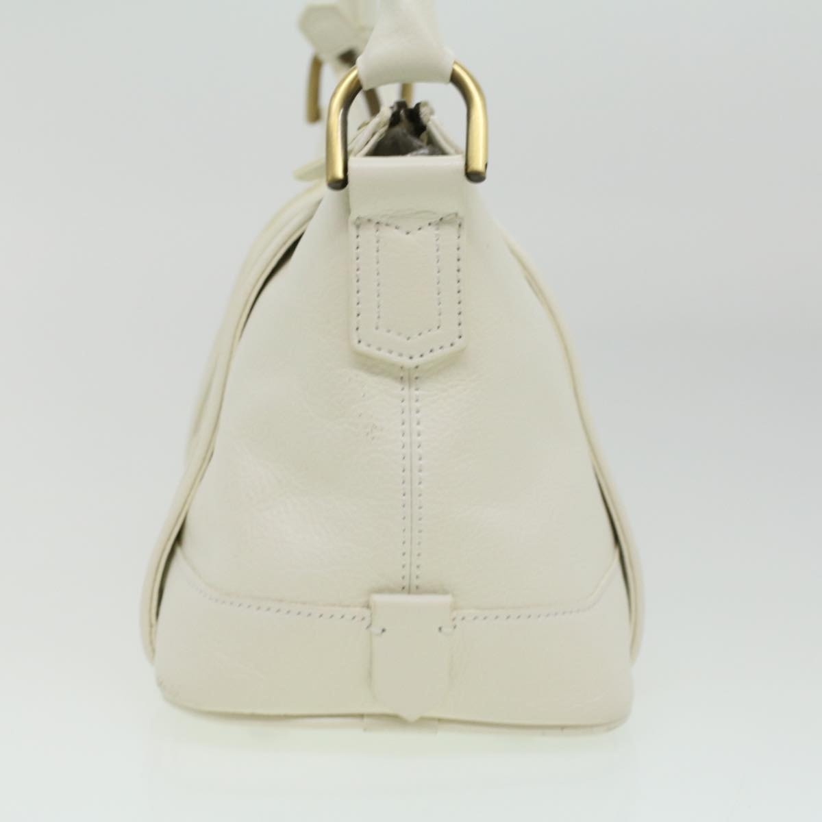 Burberry Shoulder Bag Leather White - 4
